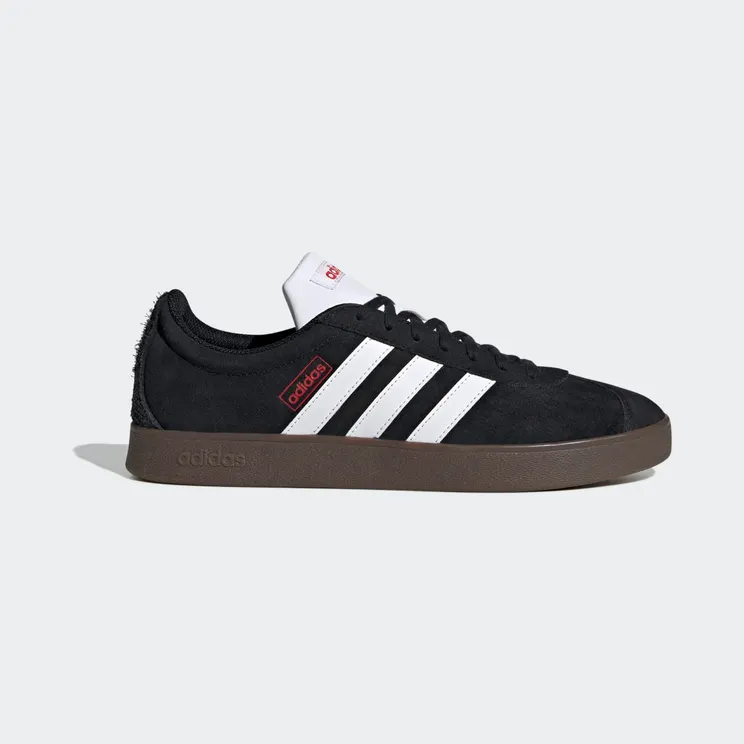 adidas VL Court 2.0 “Core Black / Cloud White / Better Scarlet” (HQ1801)