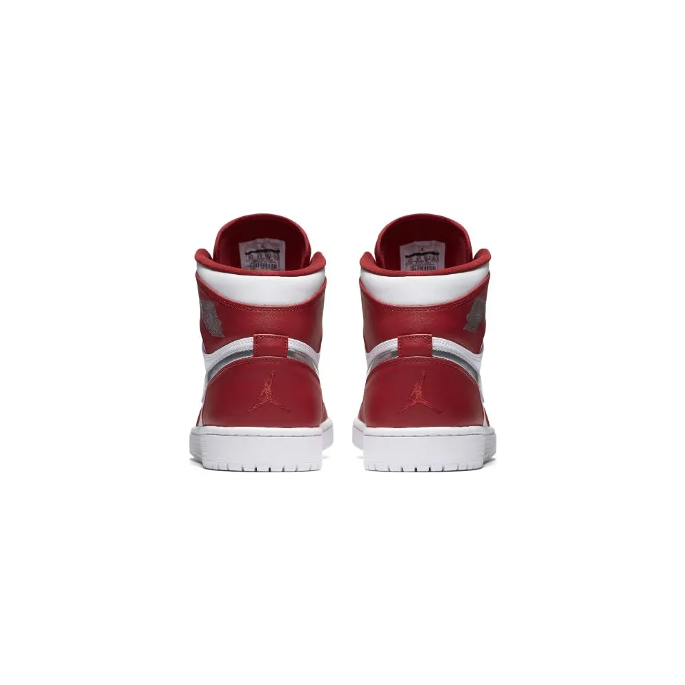 Jordan 1 Retro Silver Medal Gym Red/Metallic Silver-White (332550-602)
