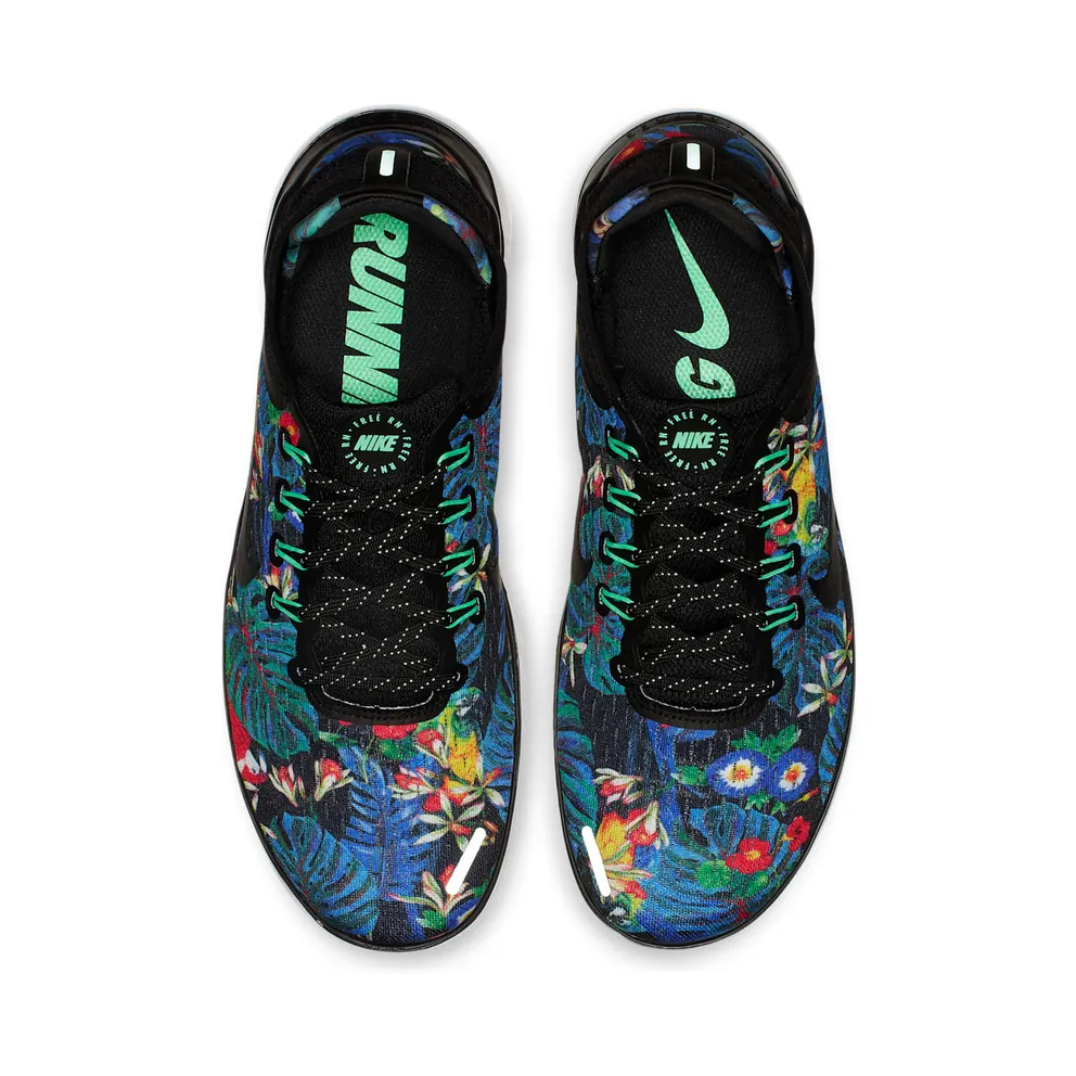 Nike Free RN 2018 Floral “Black / White” (AV3254-001)