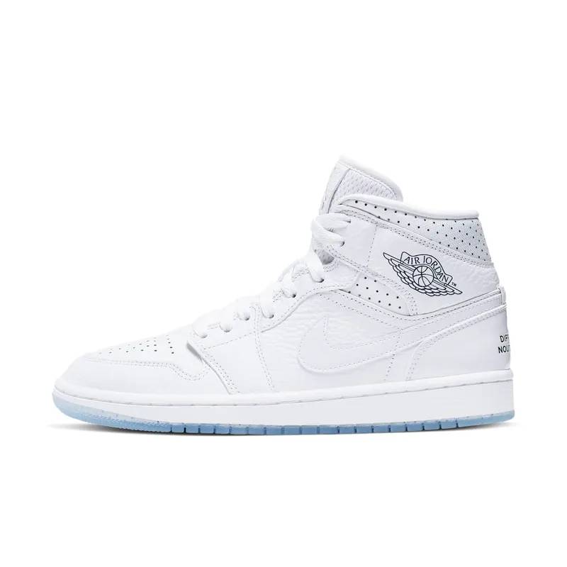 Jordan 1 Mid Unite Totale (W) White/Midnight Navy-Metallic Red Bronze (CI9100-100)