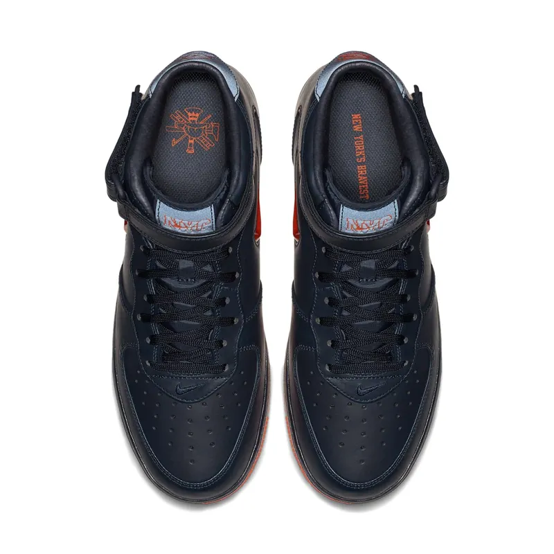 Nike Air Force 1 Mid NYC Obsidian Orange Obsidian/Brilliant Orange (AO1639-400)