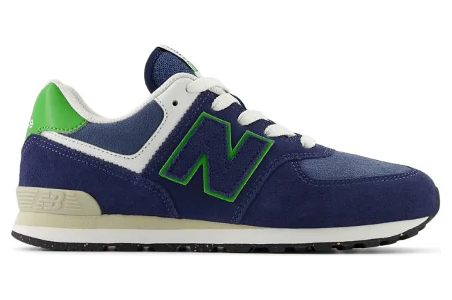 New Balance 574 LACE “NB Navy / Alpine Green” (GC574QBL)