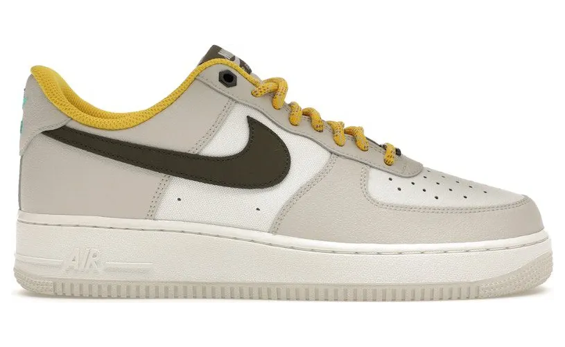 Nike Air Force 1 Low ’07 PRM Light Bone Cargo Khaki Vivid Sulfur (FV3628-031)