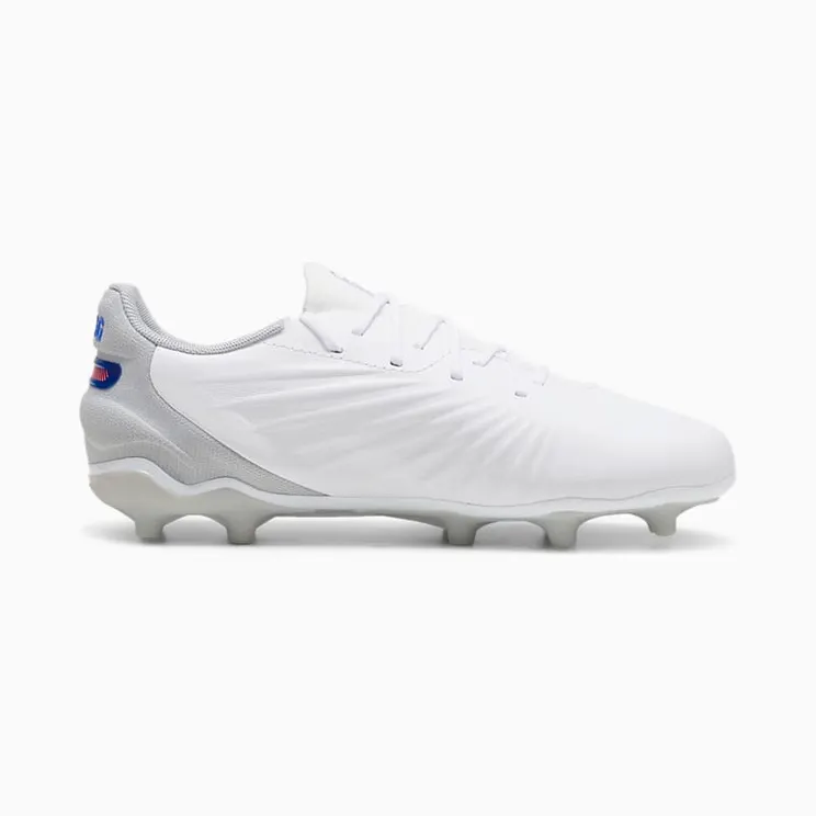 Puma King Match FG/AG Jr White Bluemazing Flat Light Grey Sunset Glow (108048-02)