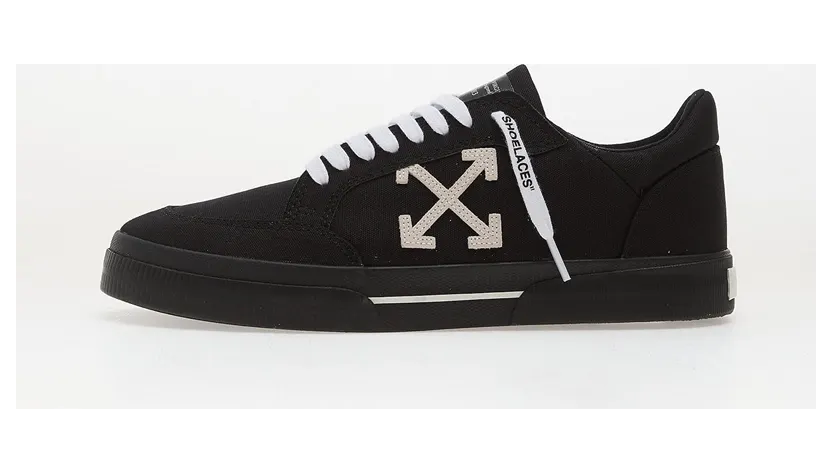 OFF-WHITE Vulcanized Low Black White