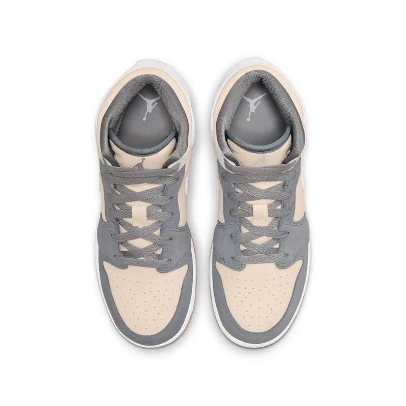 Jordan 1 Mid SE Coconut Milk Particle Grey (GS) (DN4346-100)