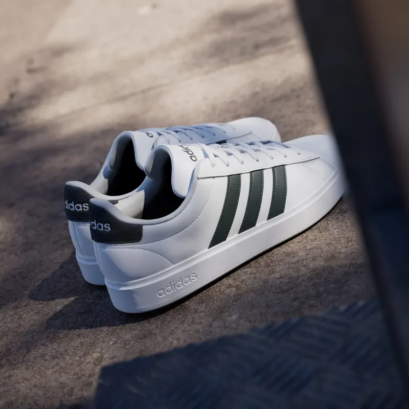 Adidas Grand Court Cloudfoam Comfort Cloud White / Shadow Green / Carbon (GW9204)
