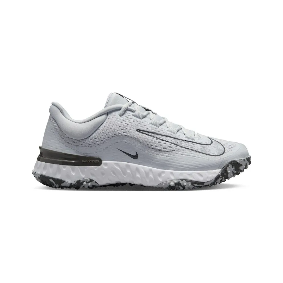 Nike Alpha Huarache Elite 4 Turf Pure Platinum Iron Grey White Wolf Grey (DV0496-002)