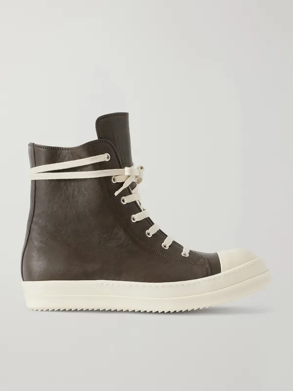 Rick Owens Sneaks Leather Brown (RR02F4890)