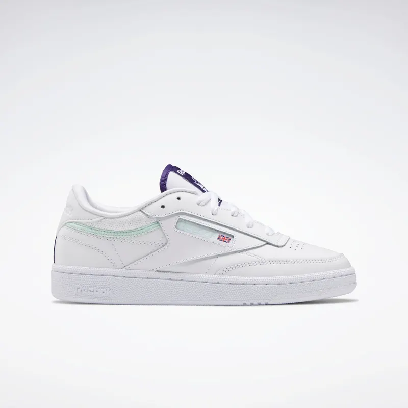 Reebok Wmns Club C 85 Footwear White / Dark Orchid / Aqua Dust (FX3031)