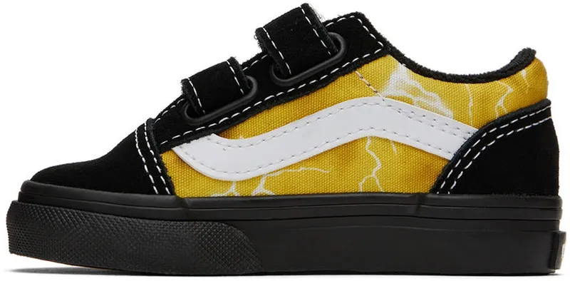 Vans Baby Black & Yellow Old Skool V (VN0005W2Y23)