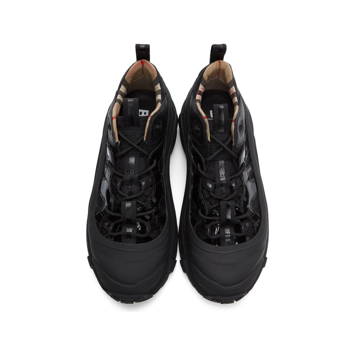 Burberry Black Patent Arthur Sneakers (8035440) (5)