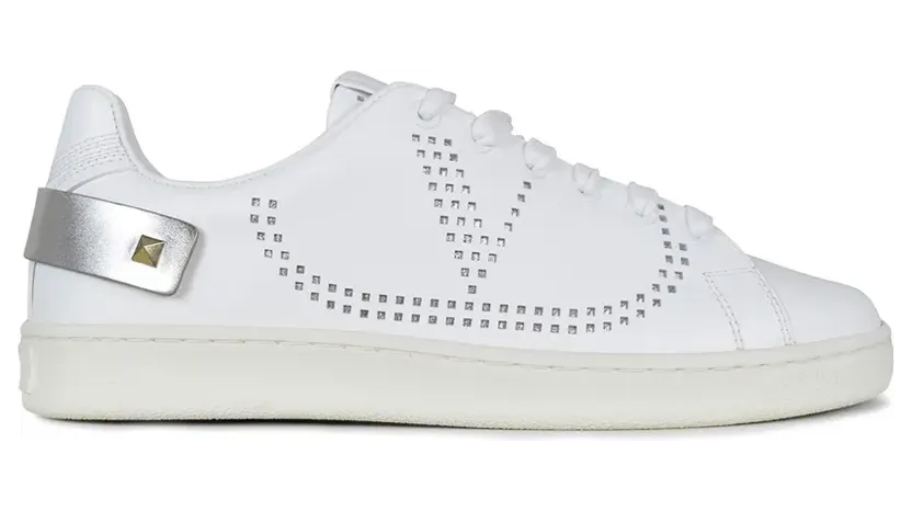 Valentino Garavani Backnet geperforeerde leren “White” (WS0M20FKZ)