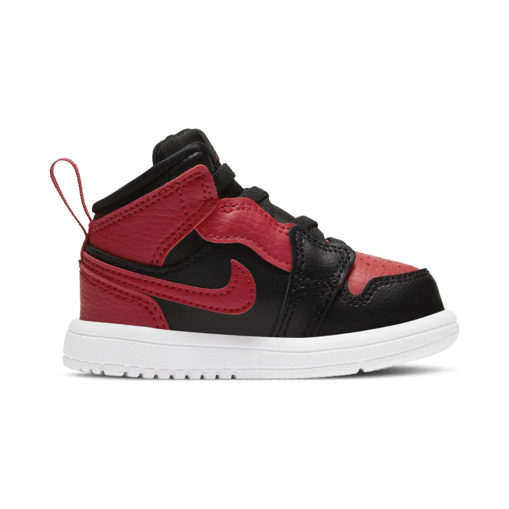Jordan 1 Mid Alt Banned 2020 (TD) Black/University Red-Black-White (AR6352-074)