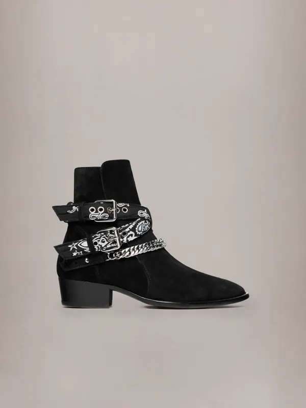 Amiri Bandana Buckle Boot “Black” (XMFB011-001)