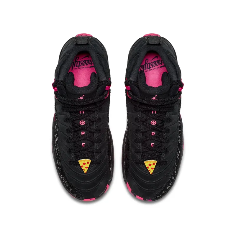 Jordan 12 Retro Doernbecher 2017 (GS) Black/Pink Blast-Hyper Violet (AH6988-023)