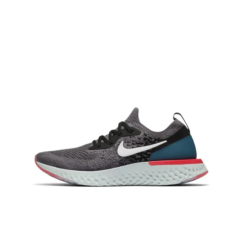 Nike Epic React Flyknit Gunsmoke Black Geode Teal (GS) Gunsmoke/Black-Geode Teal-White (943311-010)