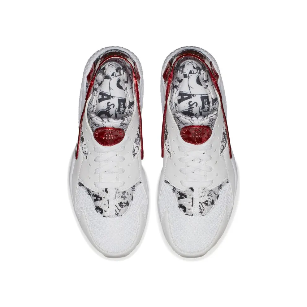 Nike Air Huarache Run Shoe Palace 25th Anniversary White/Varsity Red-Pure Platinum (AJ5578-101)