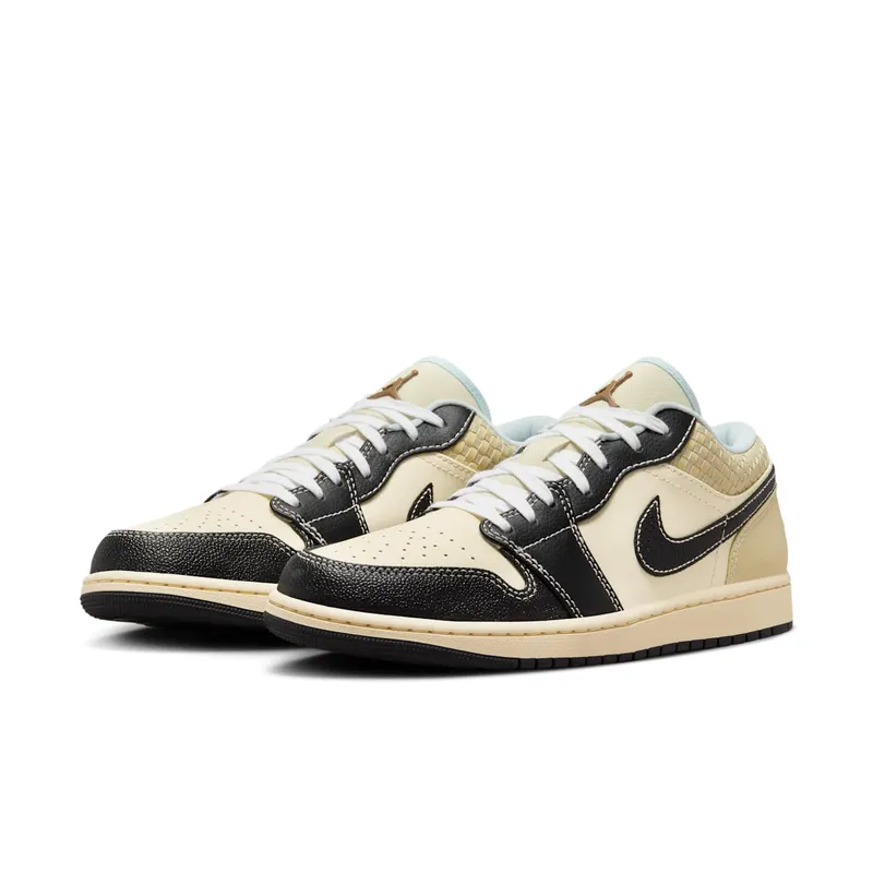 Jordan 1 Low SE Coconut Milk Black Muslin (HQ3437-101)