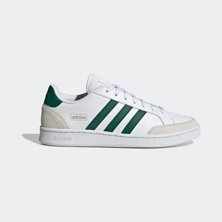 adidas Grand Court Se “Cloud White / Collegiate Green / Orbit Grey” (FW6688)
