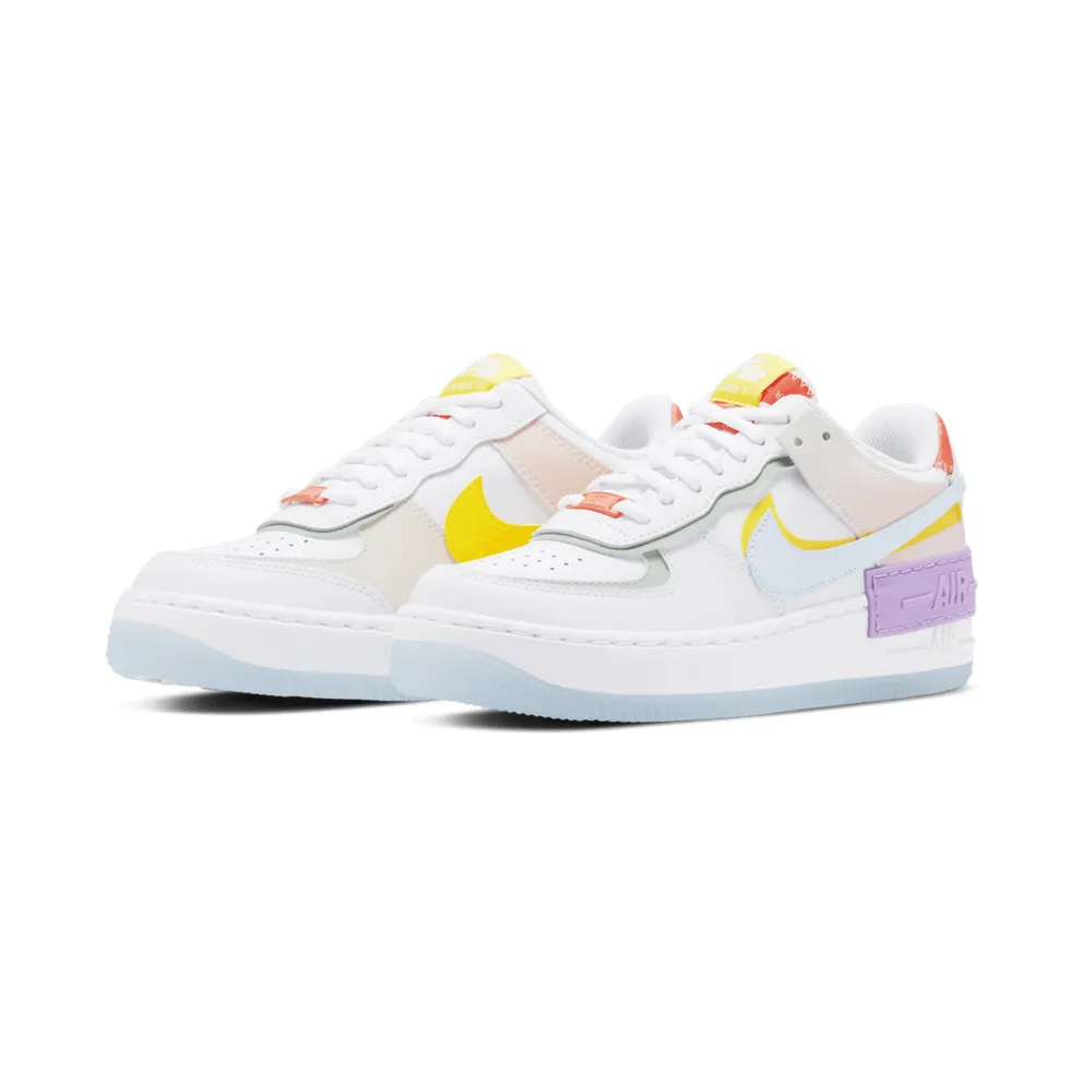 Nike Air Force 1 Shadow White Hydrogen Blue Purple (W) White/Hydrogen Blue-Purple (CW2630-141)