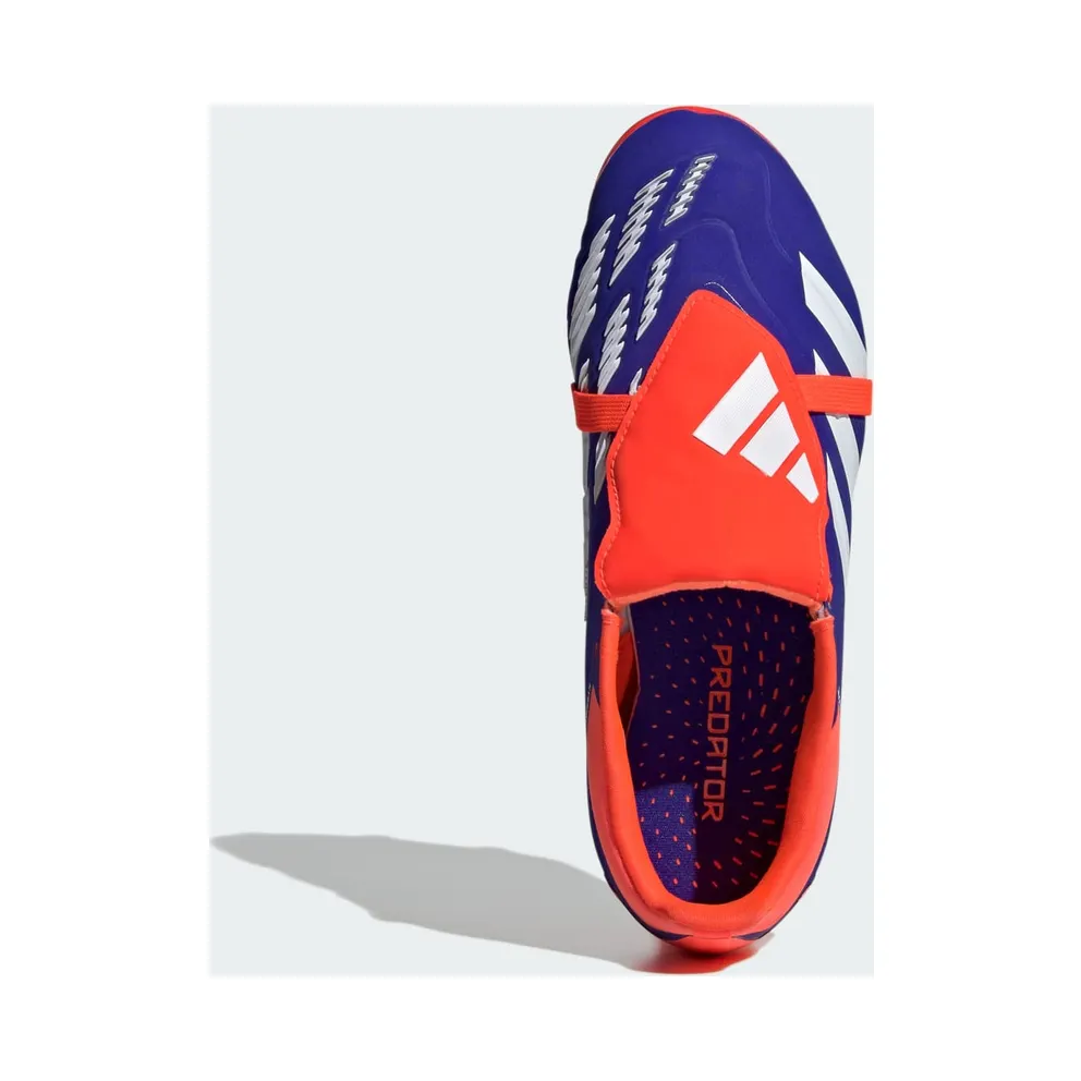 adidas Predator Elite Fold-over Tongue Firm Ground Boots Kids “Lucid Blue / Cloud White / Solar Red” (IH7582)