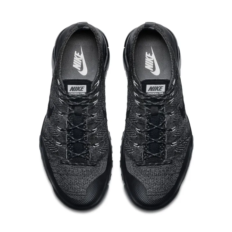 Nike  Flyknit Trainer Chukka FSB Black Dark Grey  (625009-003)