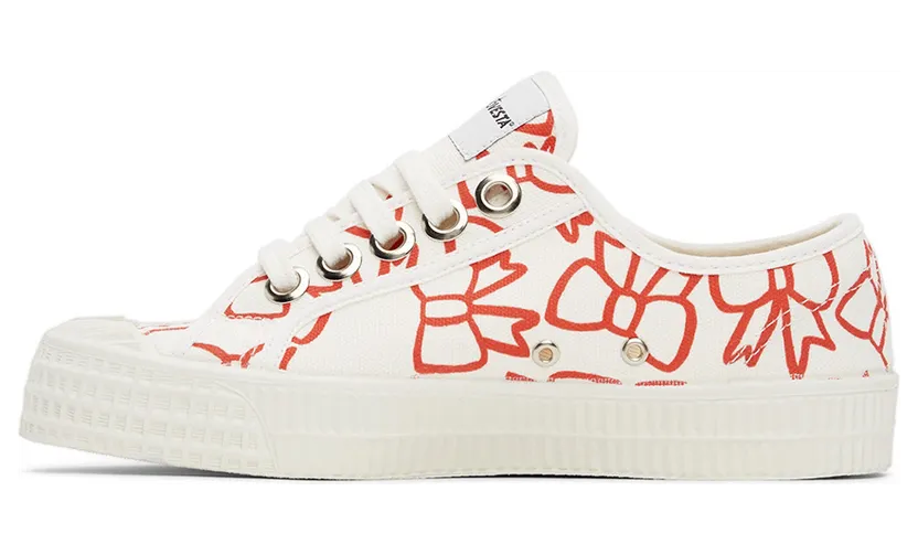 Comme des Garçons Girl Off-White Novesta Edition Ribbon Sneakers (NI-K102-001) (3)