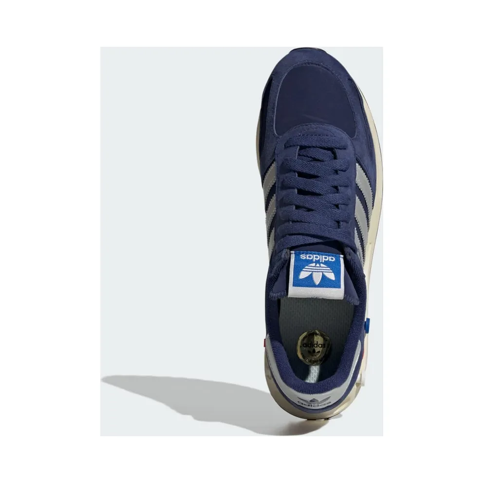 Adidas LA TRAINER OG Shoes Dark Blue / Silver Metallic / Off White (JR7171)