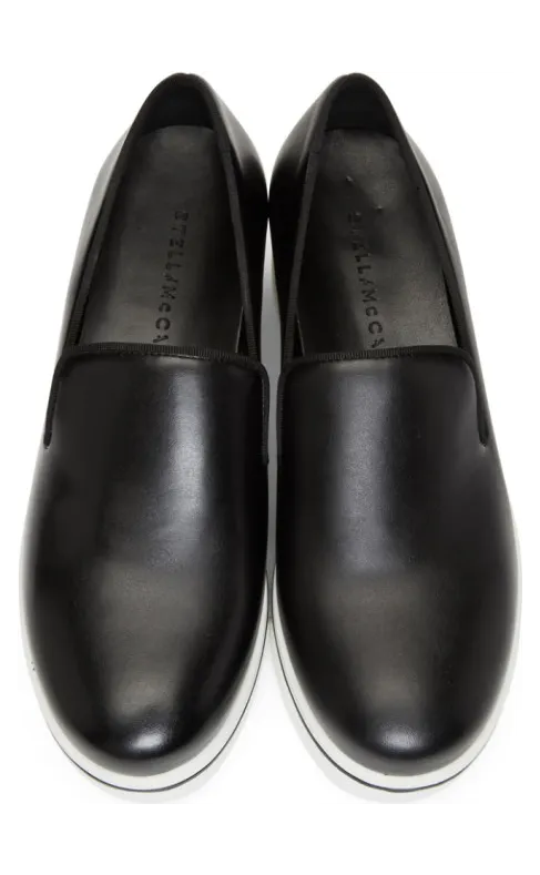 Stella McCartney Black Binx Platform Slip-On Sneakers (580181W188Q) (4)