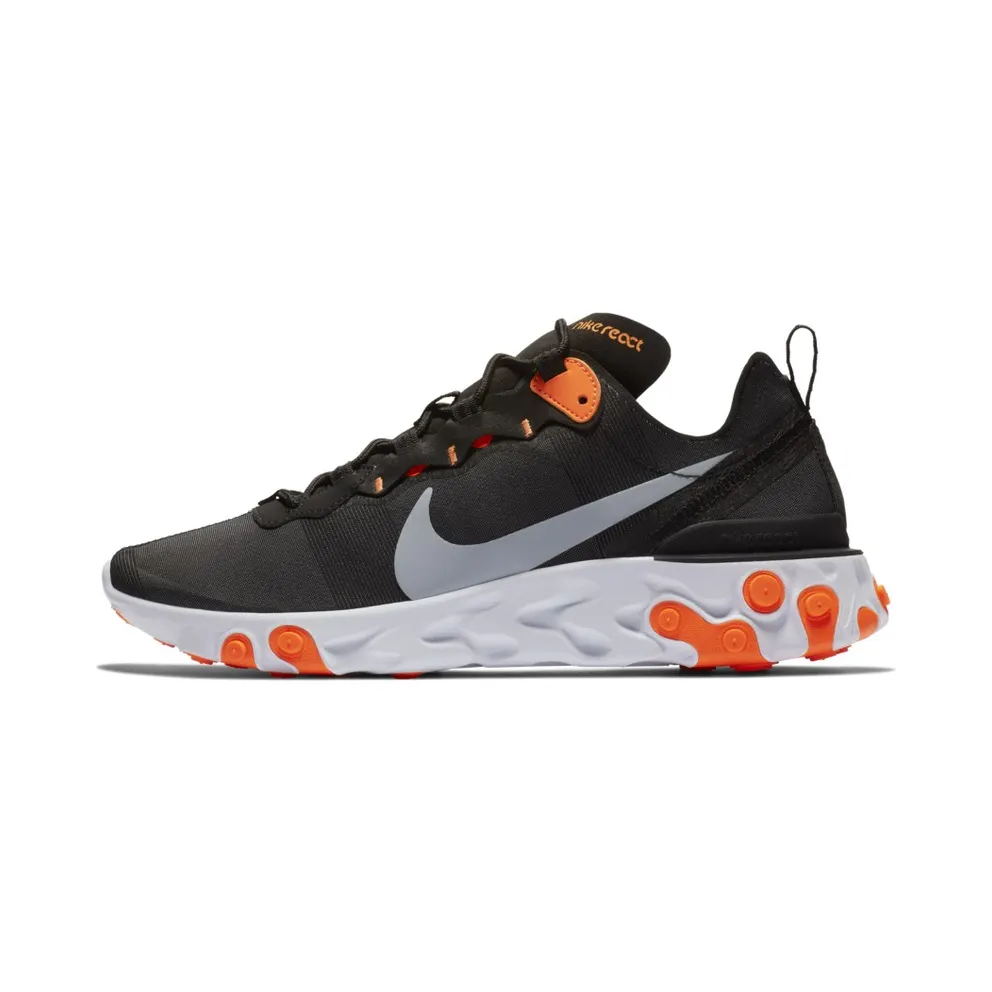 Nike React Element 55 Wolf Grey Orange (BQ6166-006)