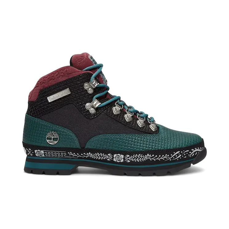 Timberland Euro Hiker Mid Lace Up Dia de los Muertos Teal (TB0A2P27-A4W)