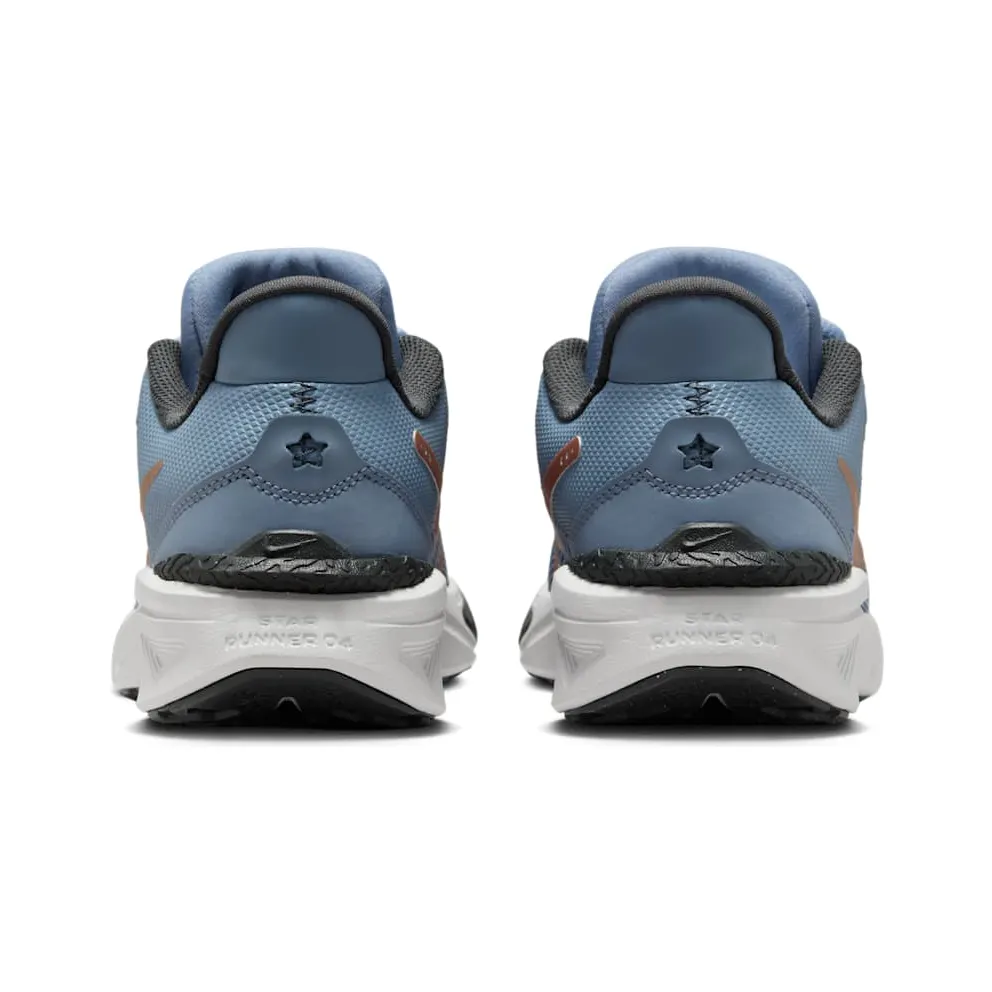 Nike Star Runner 4 Ashen Slate Armory Navy Pure Platinum Metallic Red Bronze (DX7615-405)