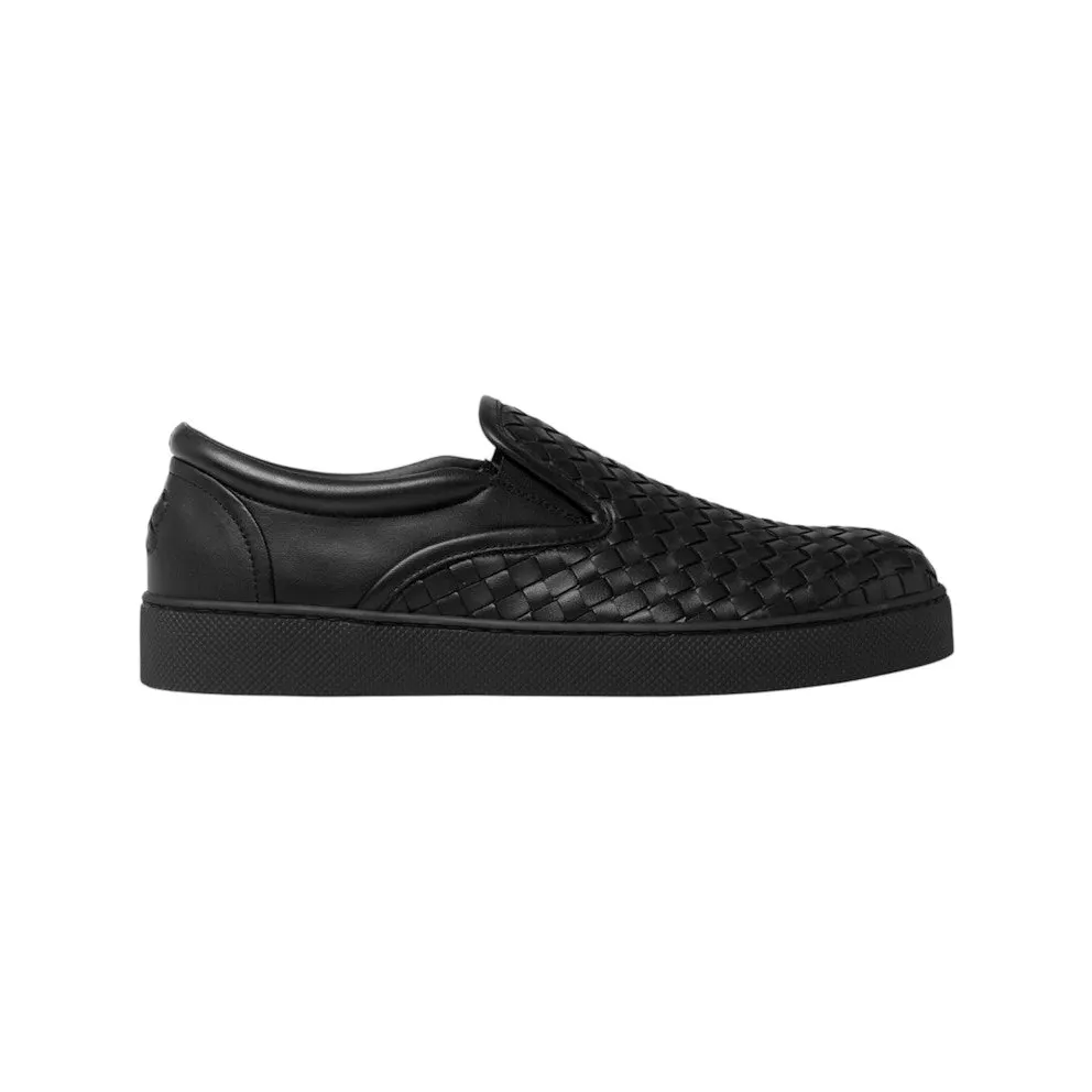 Bottega Veneta Intrecciato Leather Dodger Sneakers Black (548205VV3511000)