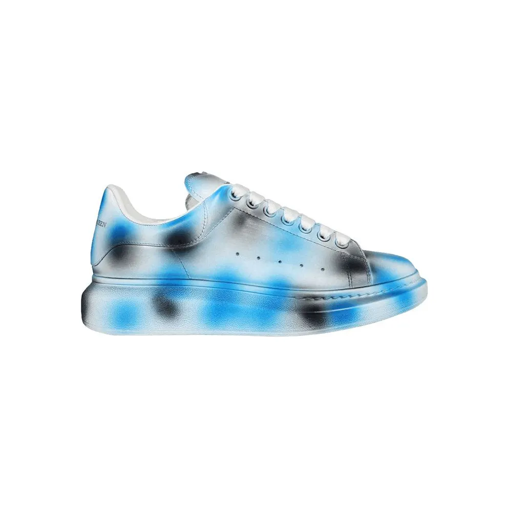 Alexander McQueen Oversized White Blue Spray Paint (730083WICW18912)