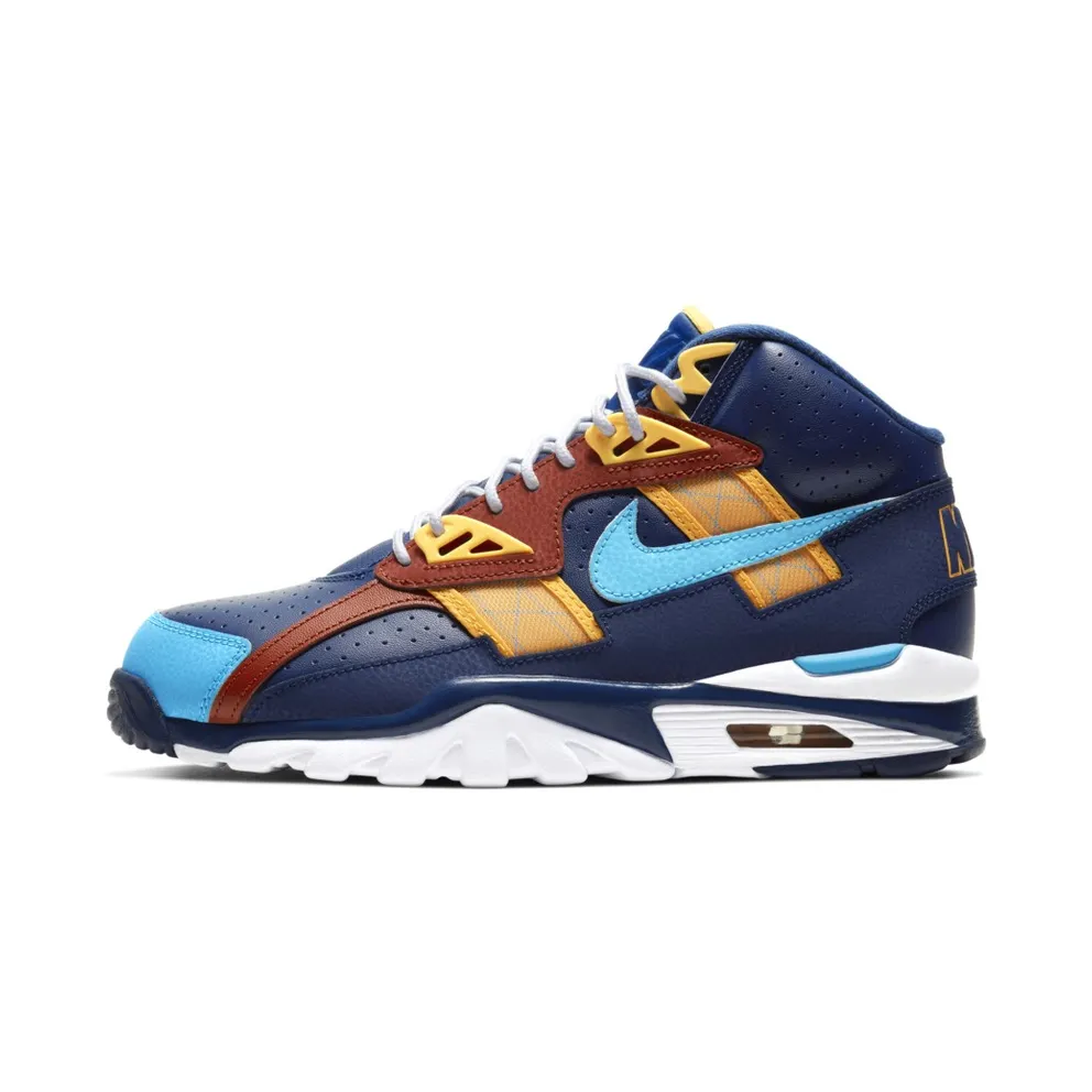 Nike Air Trainer SC High LA Rams Navy/Aqua-Brown-Yellow (CW6023-400)
