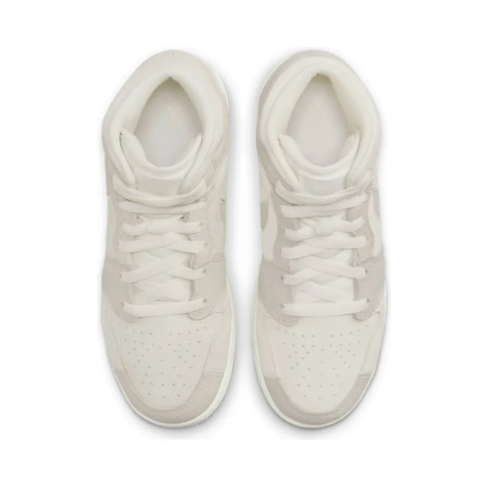 Jordan 1 Mid SE GS “Craft Pale Ivory” (FN7449-100)
