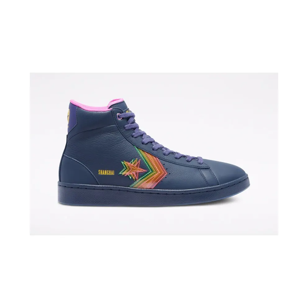 Converse Heart Of The City Pro Leather High Top Obsidian/hyper Magenta (170237C)