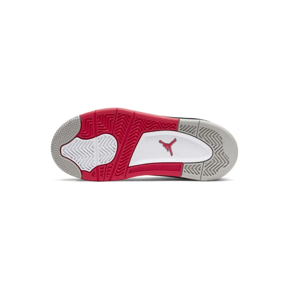 Jordan 4 Retro Fire Red 2020 (PS) White/Black-Tech Grey-Fire Red (BQ7669-160)