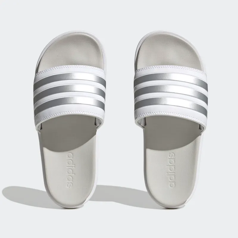 Adidas adilette Platform Slides Cloud White / Zero Metalic / Grey One (IE9703)