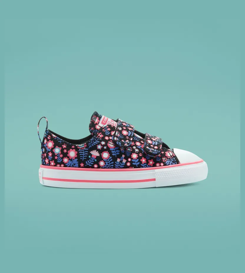 Converse Ditsy Floral Easy-On Chuck Taylor All Star Low Top Black/bold Pink (770217C)