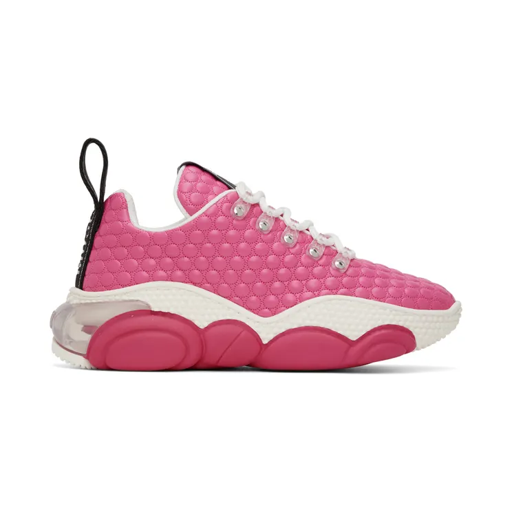 Moschino Pink Teddy Bubble Sneakers (MA15553G0F MAG)