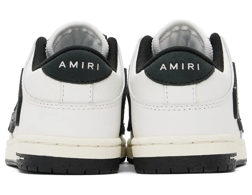 AMIRI Kids Black & White Skel Sneakers (PF22KFS004-004) (2)