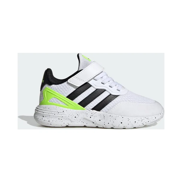 adidas Nebzed Elastic Lace Top Strap Schuh Cloud White / Core Black / Lucid Lemon (IG0630)
