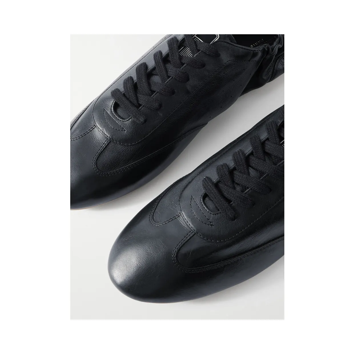 Saint Laurent Lewis Full-Grain Leather Sneakers Black (86256825V00) (5)