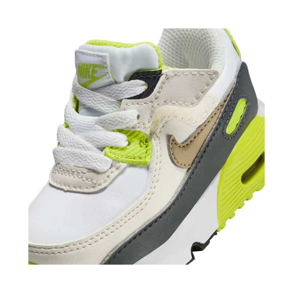 Nike Air Max 90 EasyOn White Cyber Dark Smoke Grey Khaki (HF6359-103)