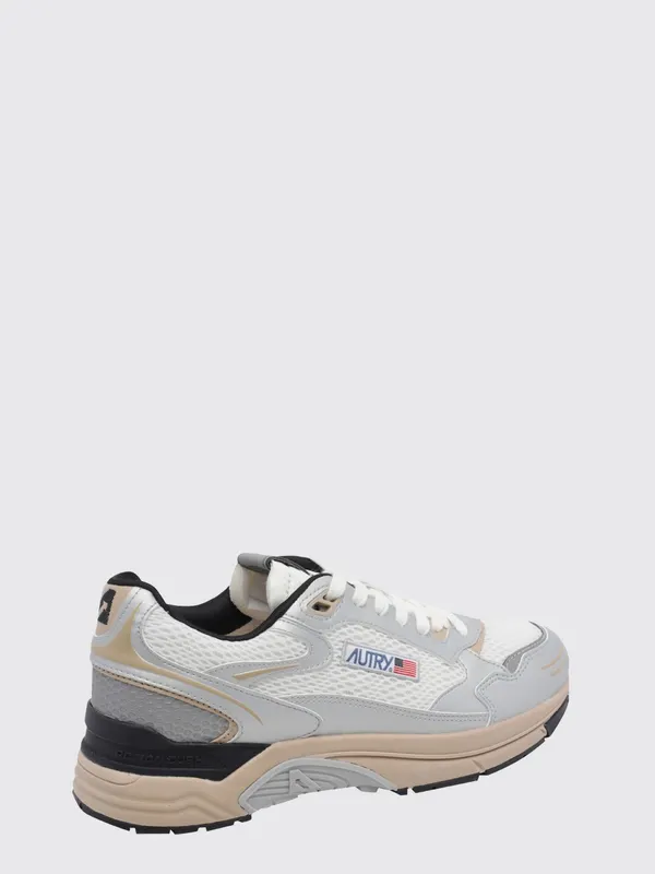 Autry Hyperway Bicolour Leather and Mesh Low-Top White (HYLMMV13)