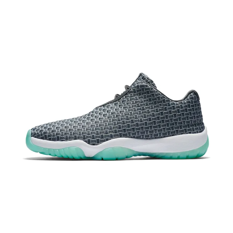 Air Jordan Future Low “Wolf Grey / Emerald Rise / Dark Grey” (718948-006)