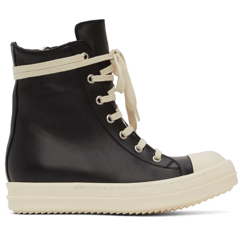 Rick Owens Black Strobe Sneakers (RP02B6890 LPO)