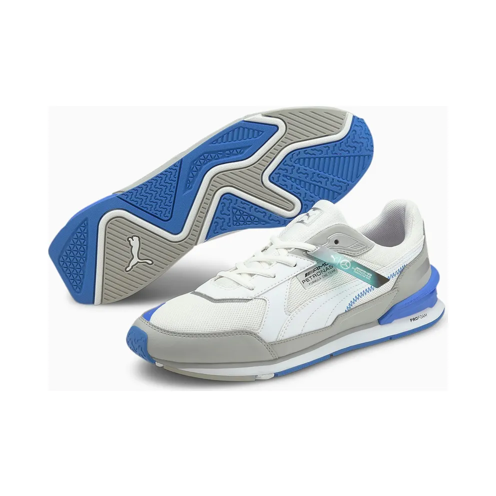 Puma Mercedes F1 Low Racer Motorsport Shoes Silver/Blue/White (30684301)